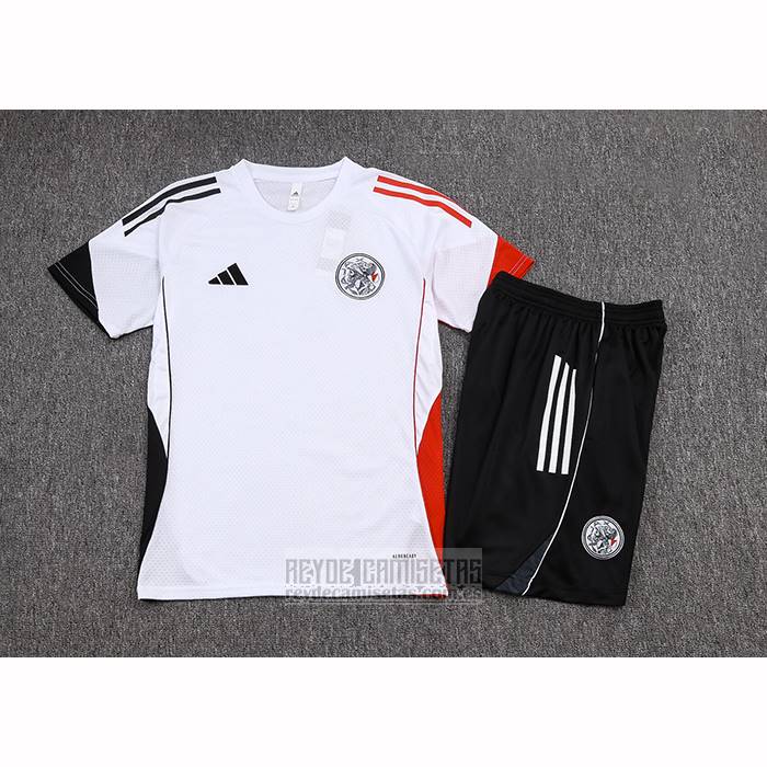 Chandal del Ajax Manga Corta 2025-2026 Blanco - Pantalon Corto